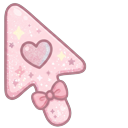 Mini Cutecore Arrow & Little Hand cursor on a light page