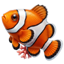 Frutiger Aero Aqua Arrow & Clownfish pointer on a light page