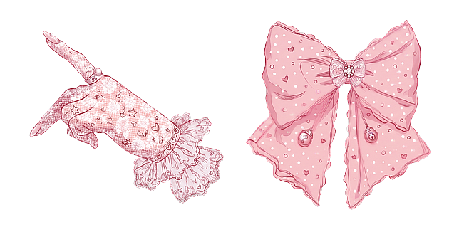 Pastel Lolita Lace Hand & Ribbon