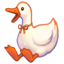 Happy Honking Duckling pointer on a light page