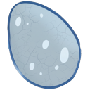 Funny Tiny Blue Mosasaur Animated pointer on a light page