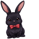 Sweet Lop Rabbit with Red Bow & Bowtie cursor on a light page