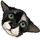 Baby Yoda Meme Cat Sad Eyes Style Cursor cursor on a light page