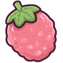 Kawaii Capybara with Sweet Strawberry cursor on a light page