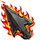 Jujutsu Kaisen Sukuna Crimson Eyes & Flame Arrow cursor on a light page