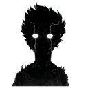 Mob Psycho 100 Shigeo Kageyama Shadow pointer on a light page