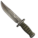 Dorohedoro Caiman & Reptile Knife cursor on a light page