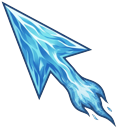 Dragon Ball Goku Face & Blue Aura Arrow cursor on a light page