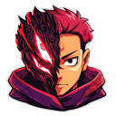 Jujutsu Kaisen Split Yuji Itadori & Sukuna pointer on a light page