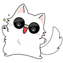 Jujutsu Kaisen Gojo Cat & Mini Satoru cursor on a light page