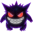 Pokemon Neon Glow Gengar pointer on a light page
