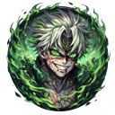 Demon Slayer Sanemi Shinazugawa Demon Form pointer on a light page