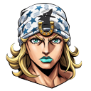 JoJo Steel Ball Run Johnny Joestar pointer on a light page