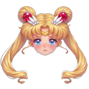Sailor Moon Spiral Heart Moon Rod pointer on a light page