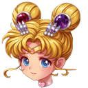 Sailor Moon Usagi Tsukino Face pointer on a light page