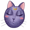 Sailor Moon Luna Cat pointer on a light page