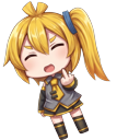 Akita Neru Tsundere Bored Face pointer on a light page