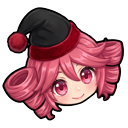 Kasane Teto Holiday Black Santa Hat pointer on a light page