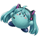 Kirby Vocaloid Hatsune Miku Crossover pointer on a light page