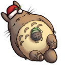 My Neighbor Totoro Winter Holiday pointer on a light page