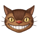 My Neighbor Totoro Catbus Smiling Face cursor on a light page