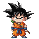 Dragon Ball Kid Goku Chinese New Year pointer on a light page