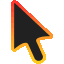 Cool RGB Edge Glowing Animated cursor on a light page
