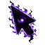 Cool Purple Abyss Blaze Animated cursor on a light page