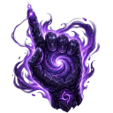 Cool Purple Abyss Blaze Animated pointer on a light page