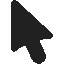 Black & Neon Orange Core cursor on a light page