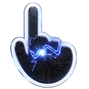 Voltage Storm Blue Strike pointer on a light page
