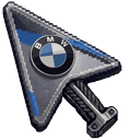 BMW M Power Pixel Art cursor on a light page