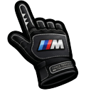 BMW M Power Glove pointer on a light page
