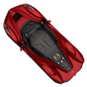 Crimson Ferrari LaFerrari Custom cursor on a light page
