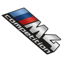 Yellow BMW M4 Competition Sports Car cursor on a light page