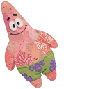 Best Friends SpongeBob and Patrick Star cursor on a light page