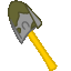 Nostalgic Homestar Runner Poopsmith Shovel cursor on a light page