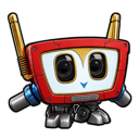 Animal Mechanicals Tech Owl Character pointer on a light page