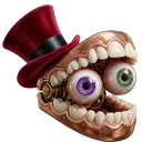 Digital Circus Caine Ringmaster and Bubble cursor on a light page