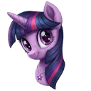 My Little Pony Twilight Sparkle Animated pointer on a light page