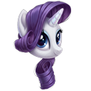 My Little Pony Crystal and Rarity Character pointer on a light page