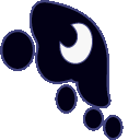 MLP Princess Luna Galaxy Custom cursor on a light page