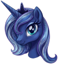 MLP Princess Luna Galaxy Custom pointer on a light page