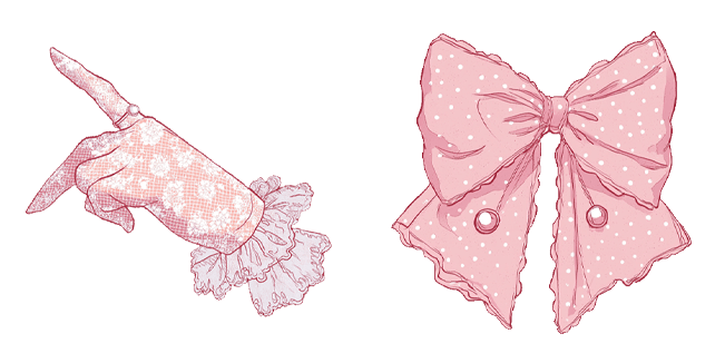 Pastel Lolita Lace Hand & Ribbon