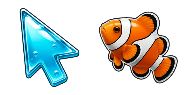 Frutiger Aero Aqua Arrow & Clownfish