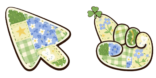 Green Quilted Hand & Arrow