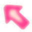 Aesthetic Pink Aura Arrow & Star Animated cursor on a light page