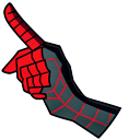 Christmas Miles Morales Spider-Man Santa Hat cursor on a light page