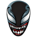 Marvel Villain Venom Symbiote Mask pointer on a light page