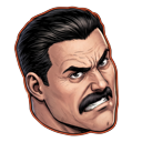Invincible Thragg Fist and Animated Head Cursor pointer on a light page